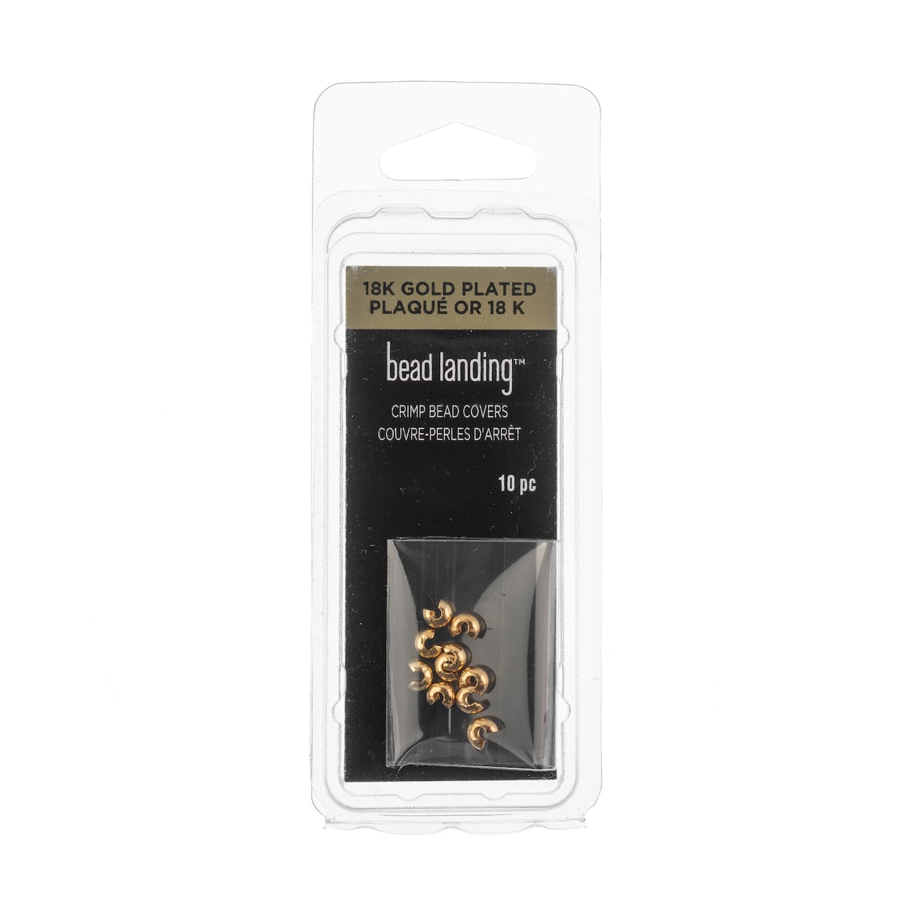 12 Packs: 10 ct. (120 total) 3mm Metal Crimp Bead Covers by Bead Landing™